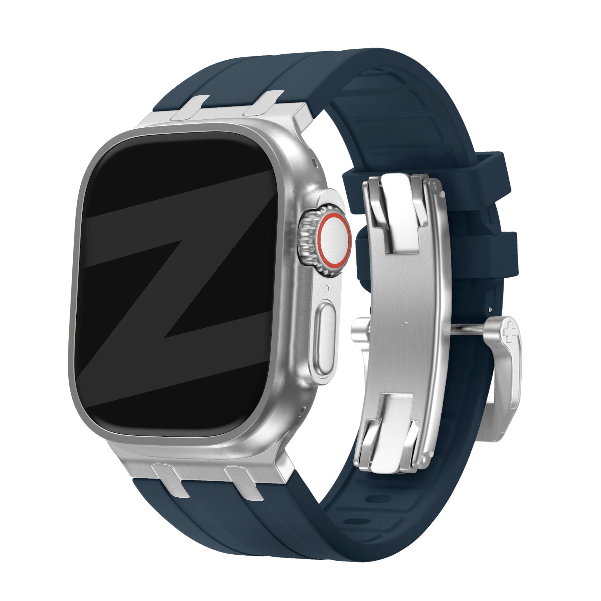 apple watch liquid blauw-zilver