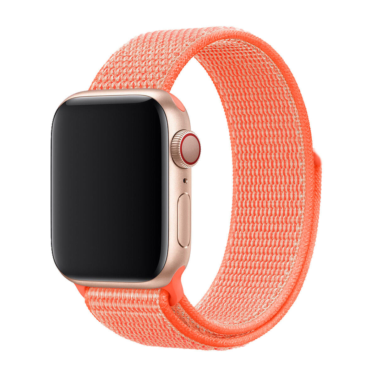 apple watch nylon band oranje