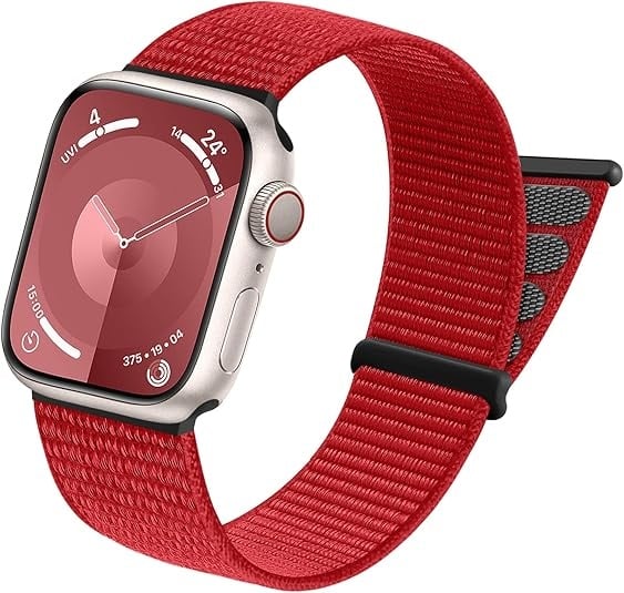 Correa nylon loop Apple Watch (rojo)