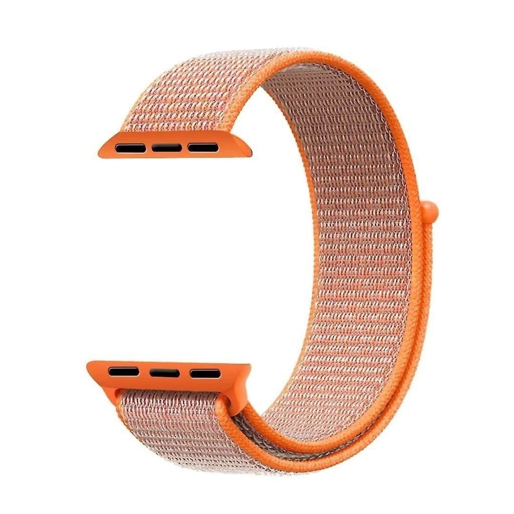 apple-watch-nylon-orange-red-band