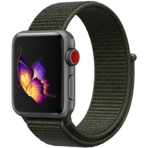 apple-watch-nylonarmband-dunkelgruen