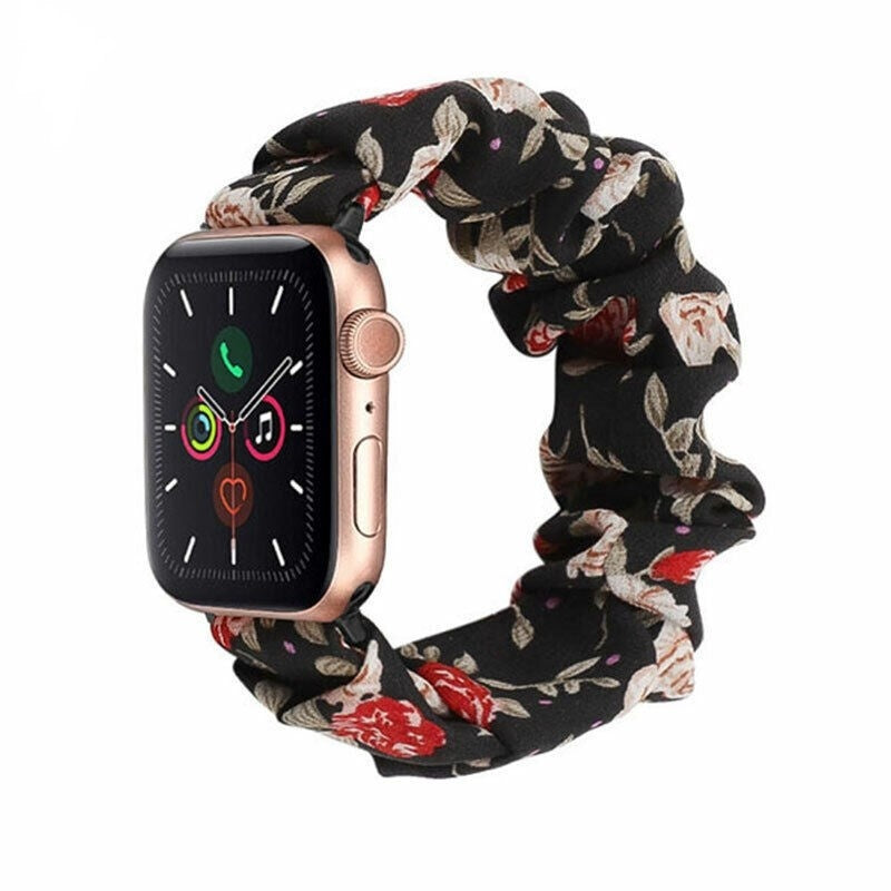 apple-watch-scrunchie-band-bloemen