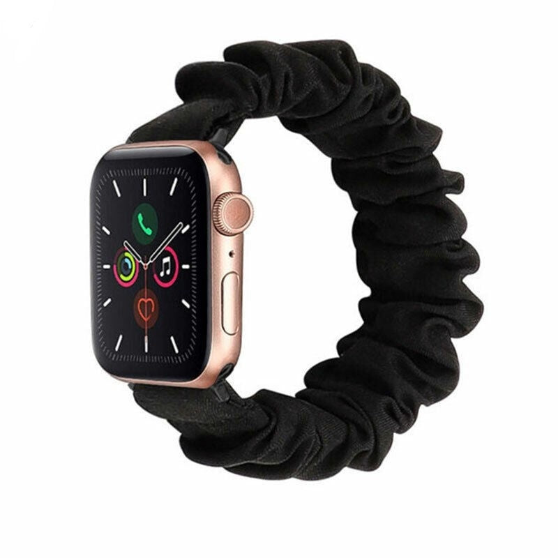 apple-watch-scrunchie-band-zwart