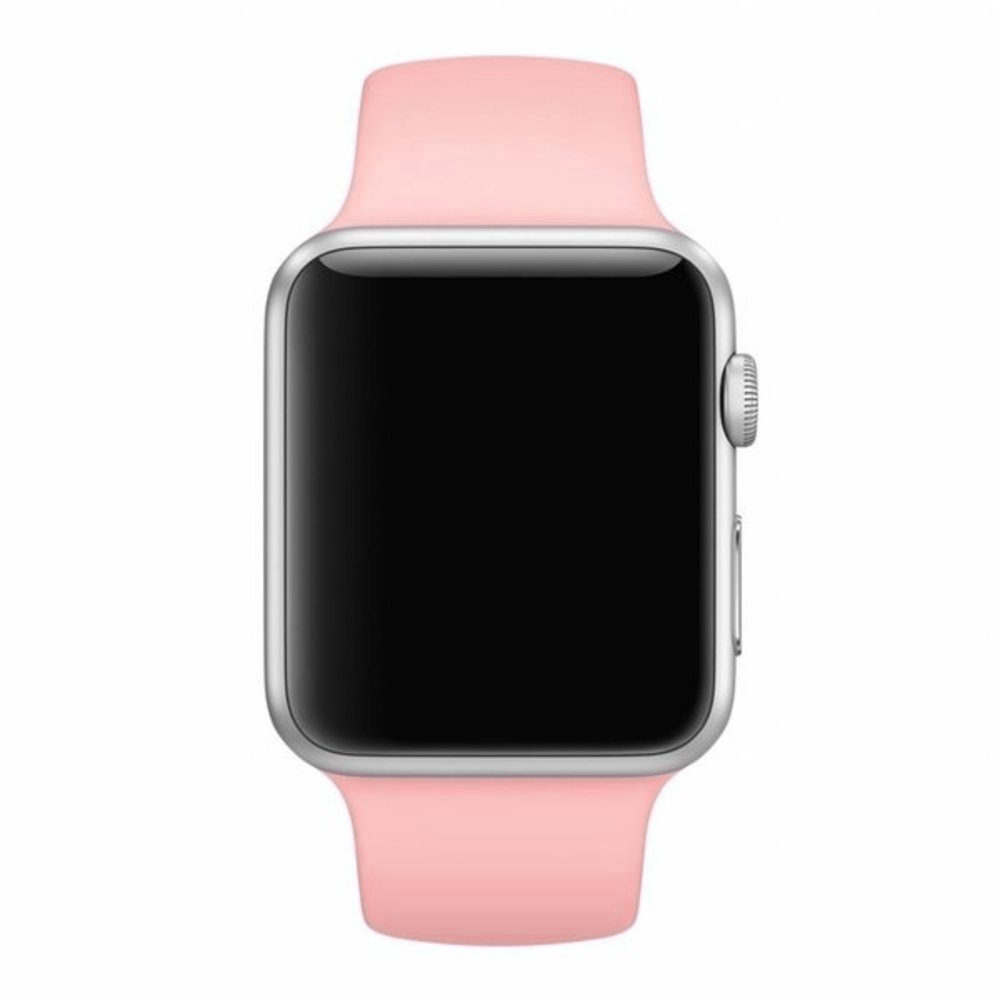 apple watch siliconen bandje roze 3