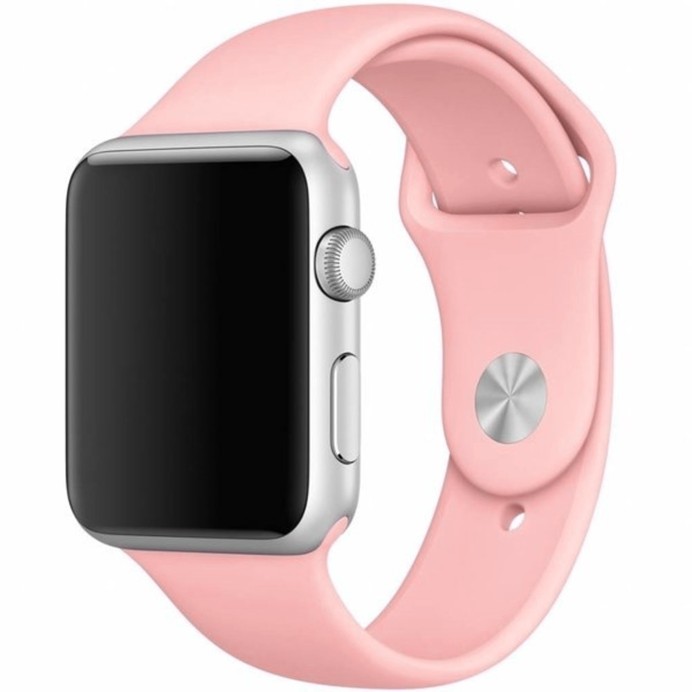 apple watch siliconen bandje roze