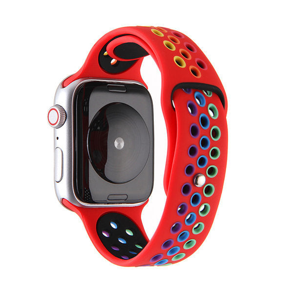 apple-watch-sport-band-rood-kleurrijk