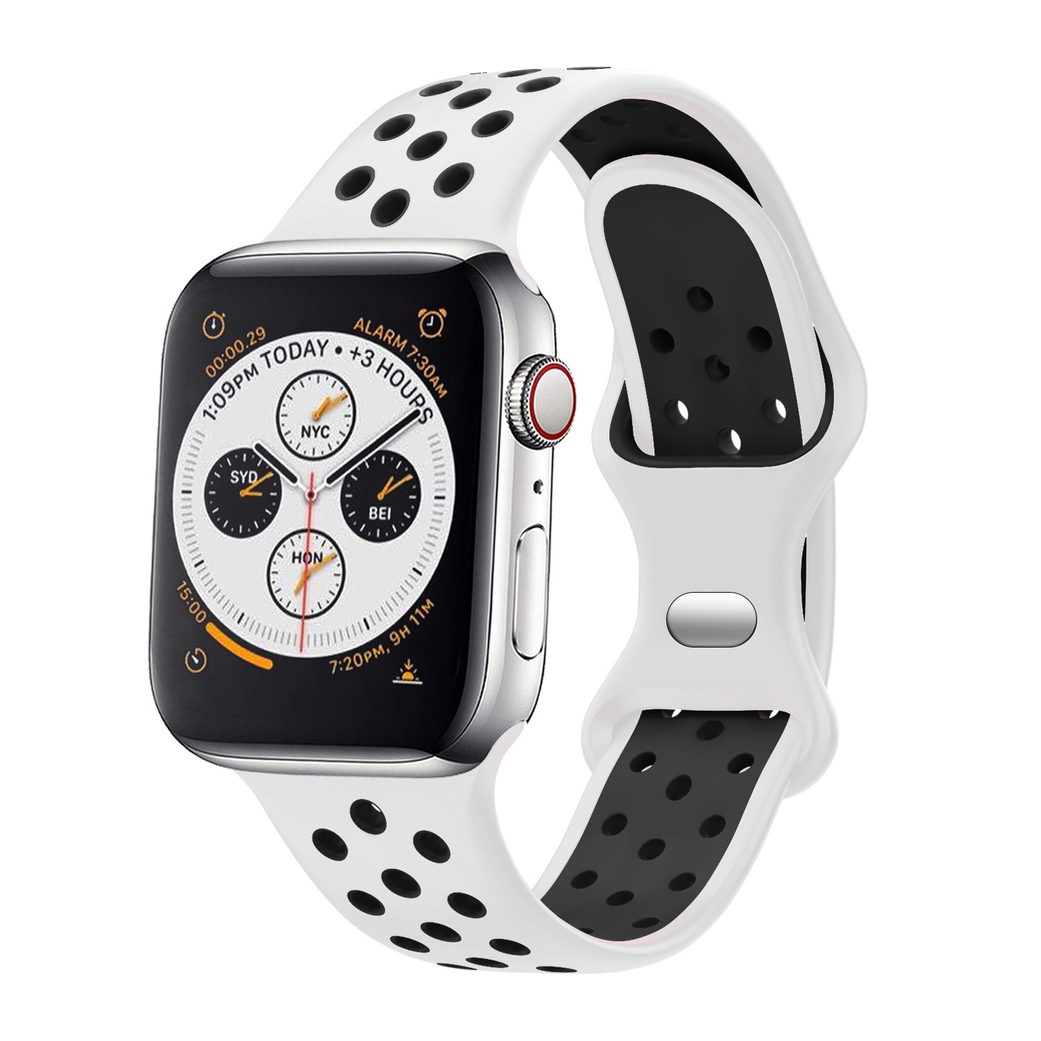 apple-watch-sport-bandje-wit-zwart