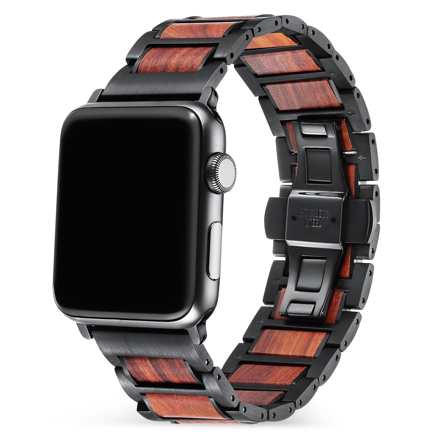 apple-watch-stahl-holzarmband-schwarz