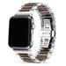 Apple Watch Steel/Wood Strap (Silver/Brown)