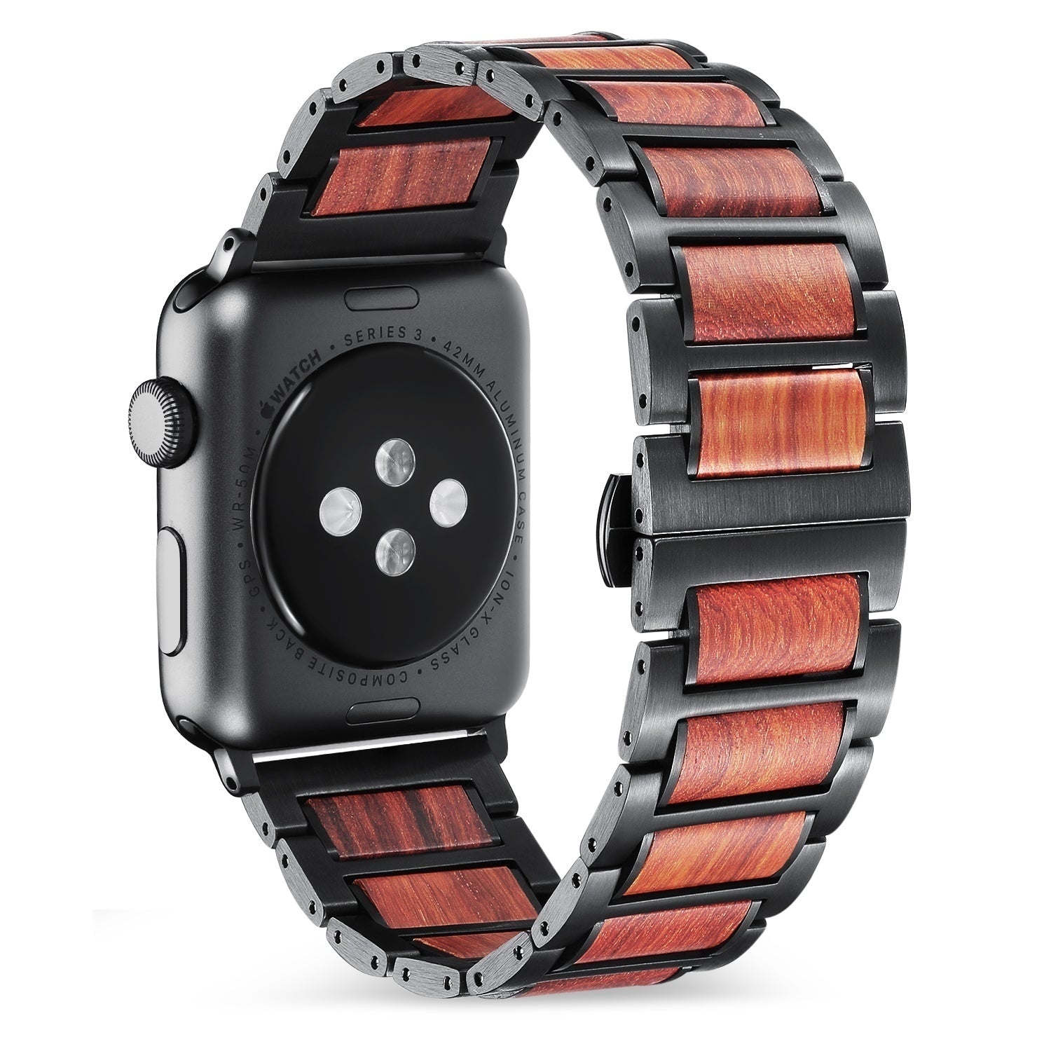 apple-watch-stalen-houten-bandje-zwart-1