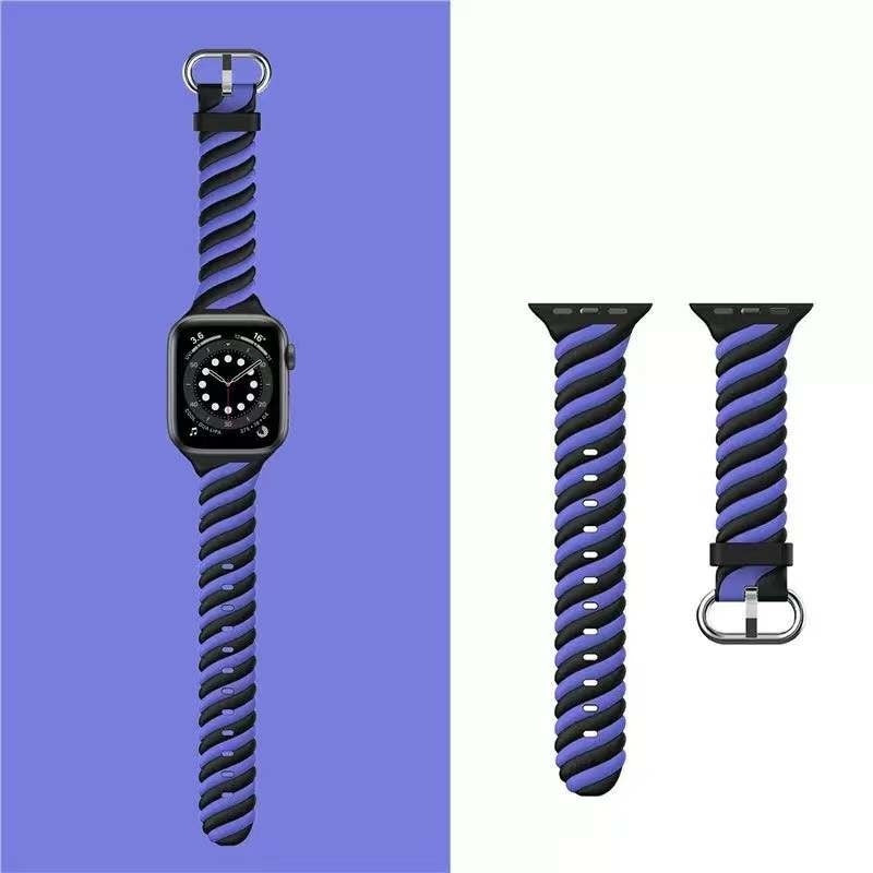 apple-watch-twisted-siliconen-bandje-zwart-blauw-1