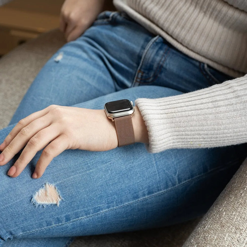 Apple Watch Milanese-Armband (Rosé)