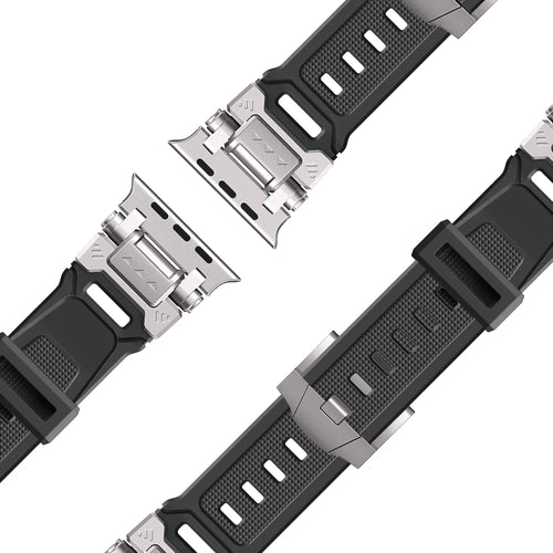 Bandz Apple Watch TPU Armor Armband (Schwarz)