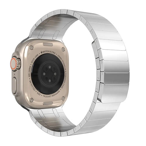 Apple Watch premium magnetische stalen band (zilver)