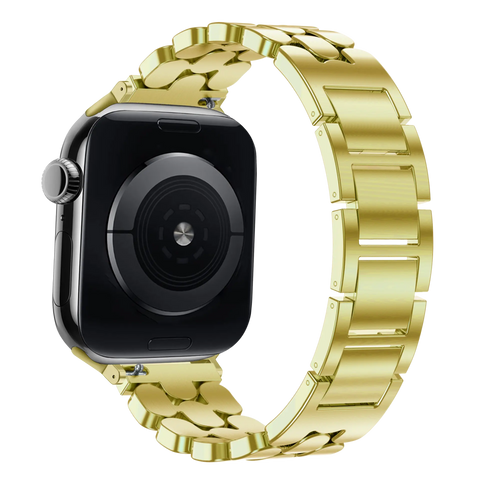 Bandz Bracelet acier 'Oval' Apple Watch (or)