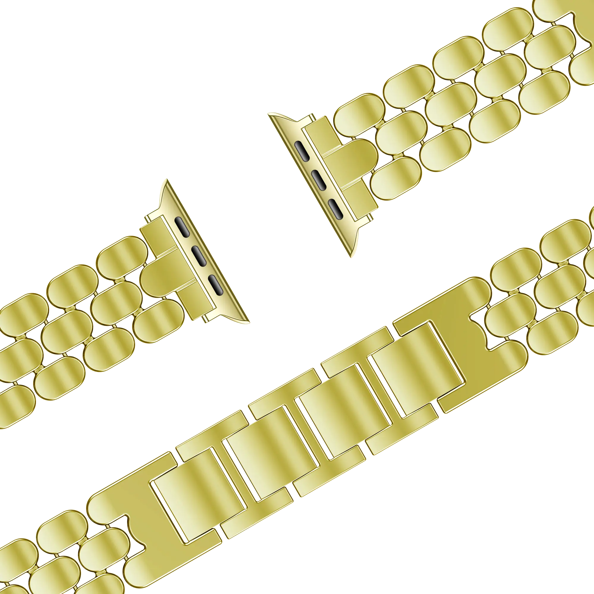 Bandz Bracelet acier 'Oval' Apple Watch (or)