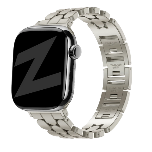 apple watch steel band oval starlight