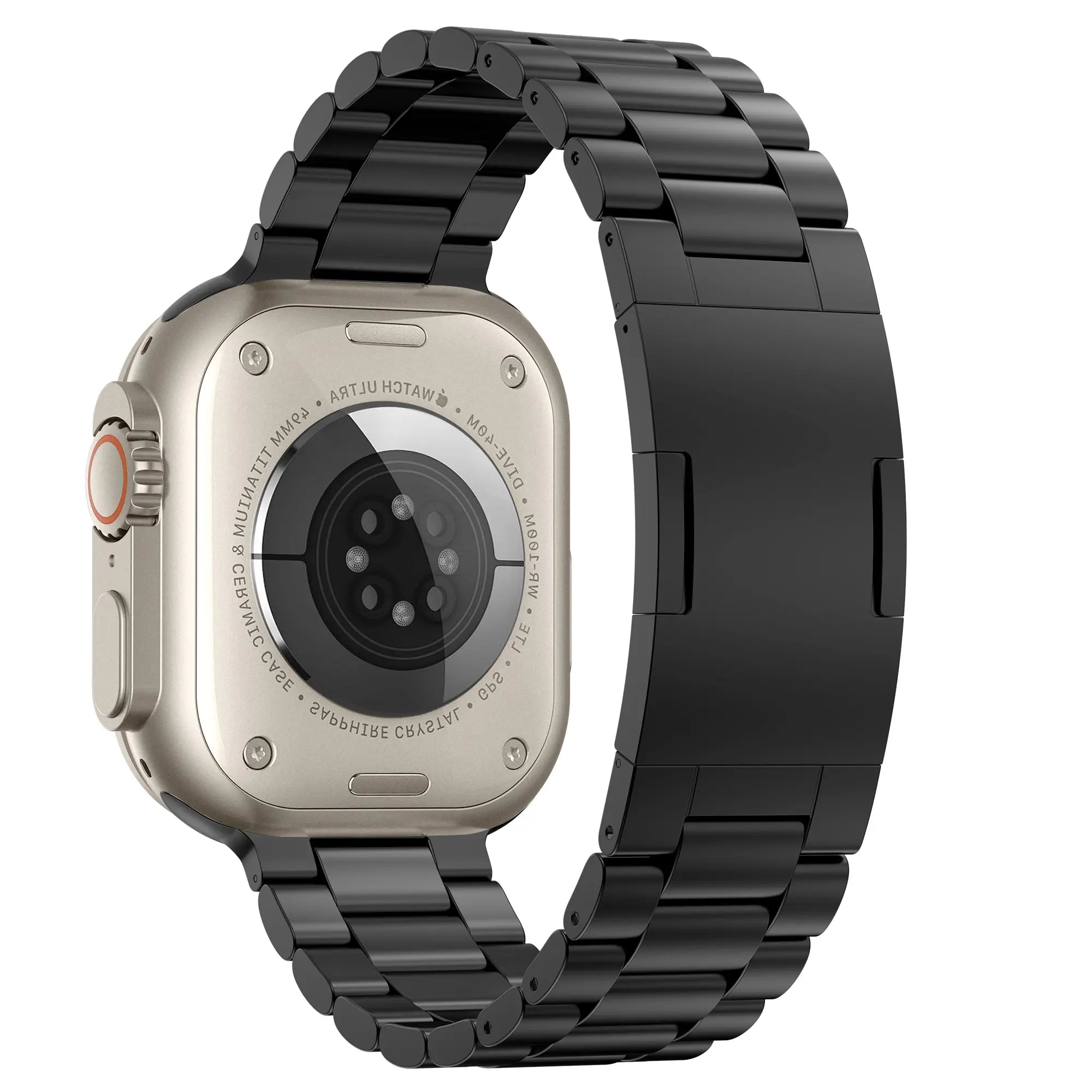 Apple Watch Raffiniert Stahlarmband (Schwarz)