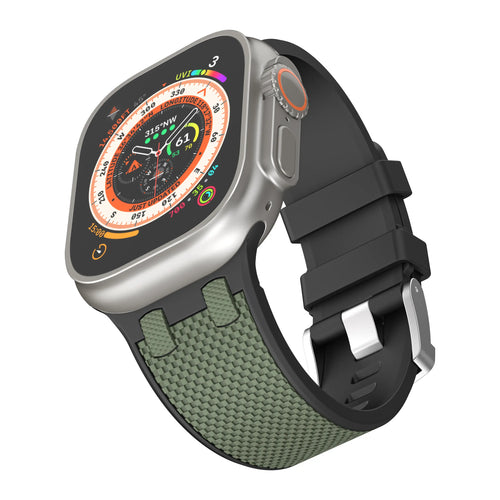 Apple Watch Sport Grain Strap (Black/Green)