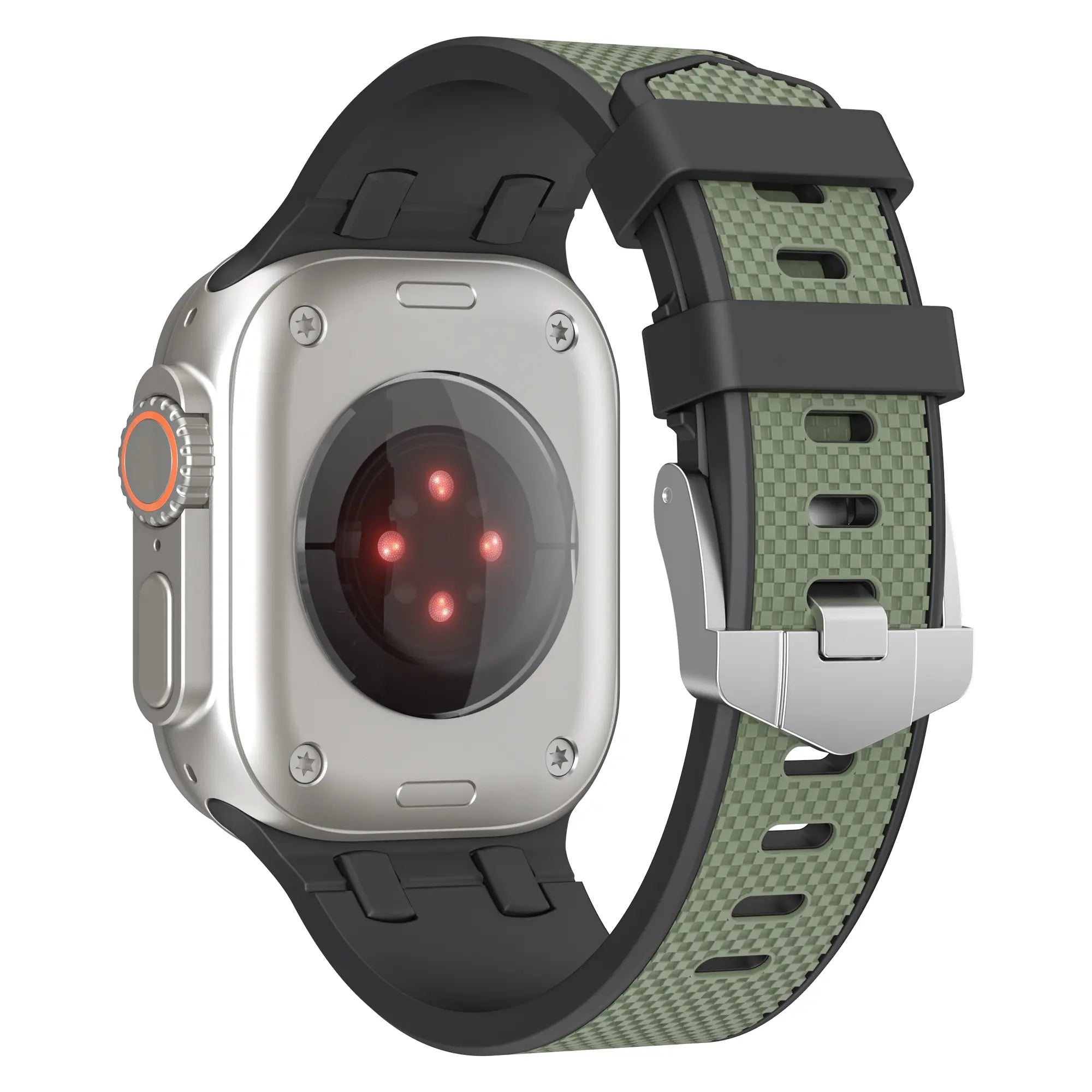 Apple Watch Sport Grain Strap (Black/Green)