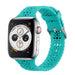 Bracelet silicone à motifs Apple Watch (turquoise)