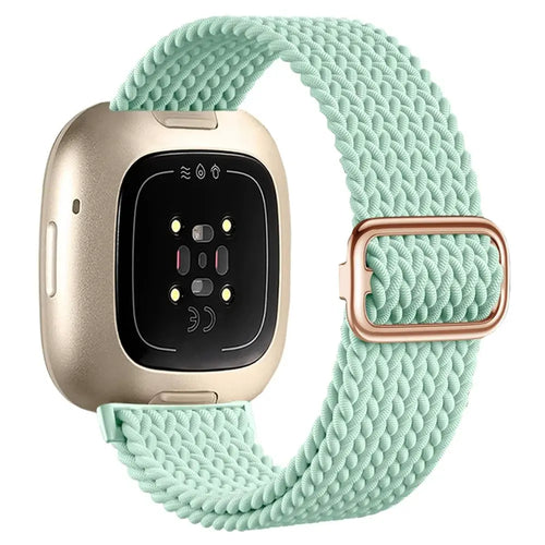 Nylon Adjustable Woven Strap, aqua