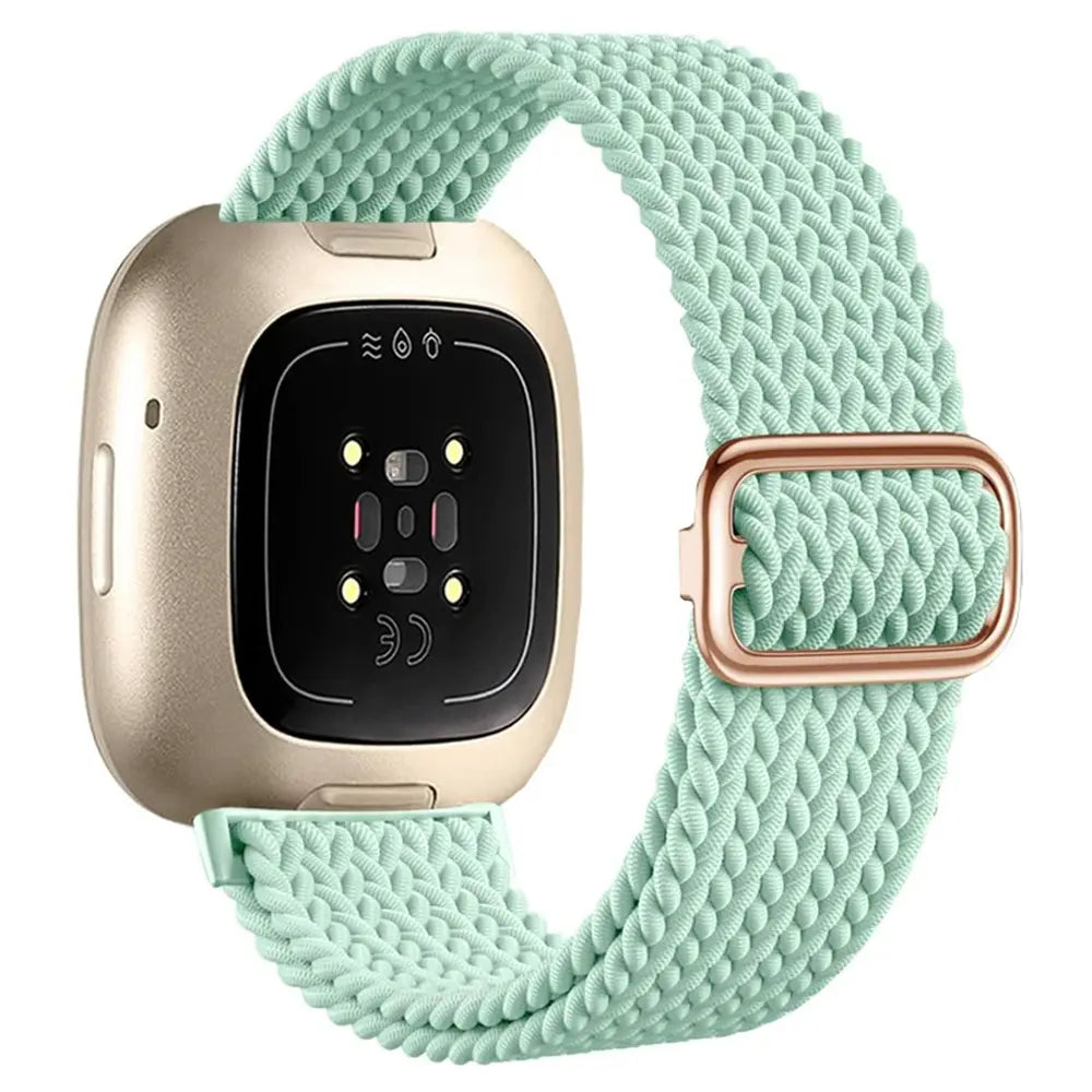 Nylon Adjustable Woven Strap, aqua