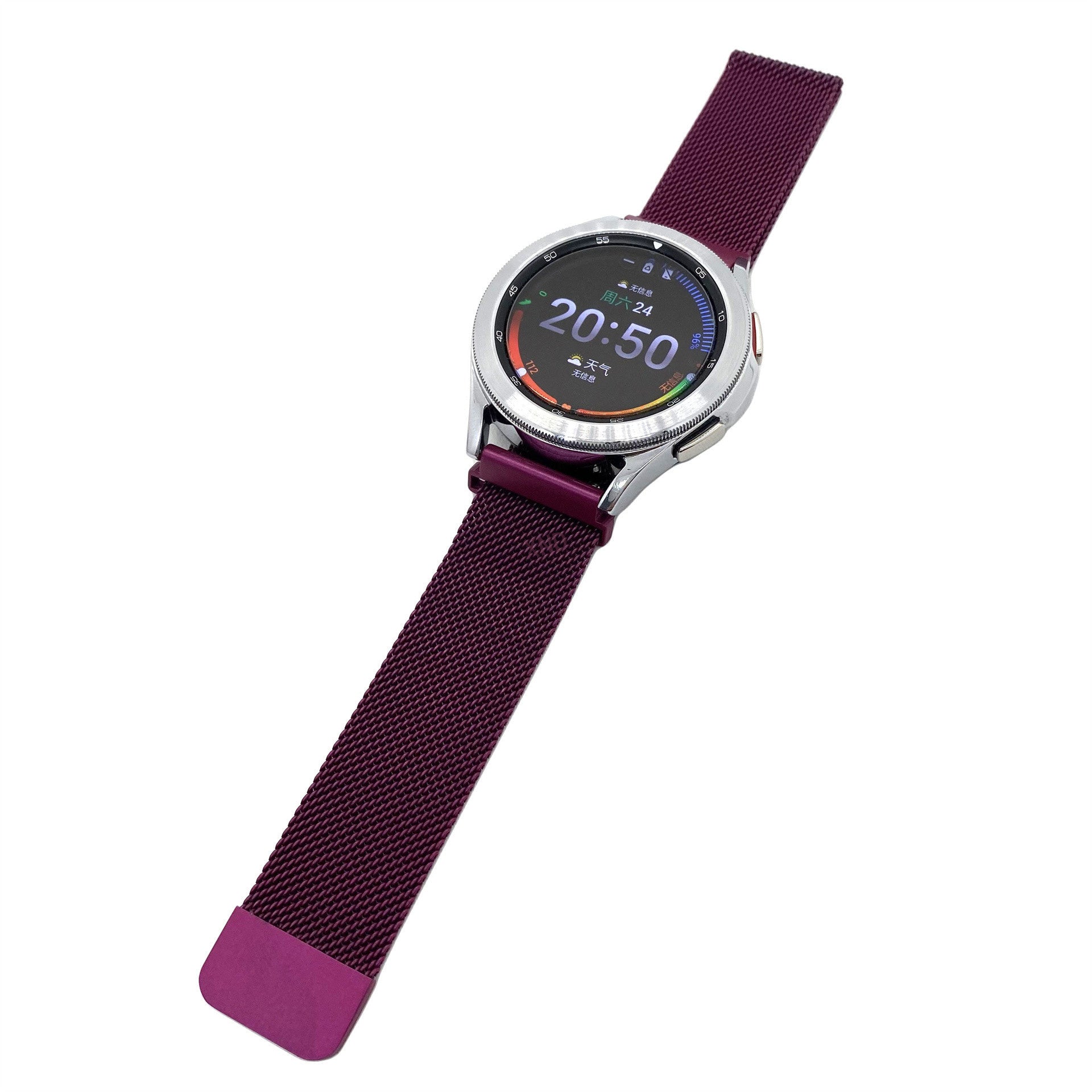 armband-watch-gt-3-milanaise-violett