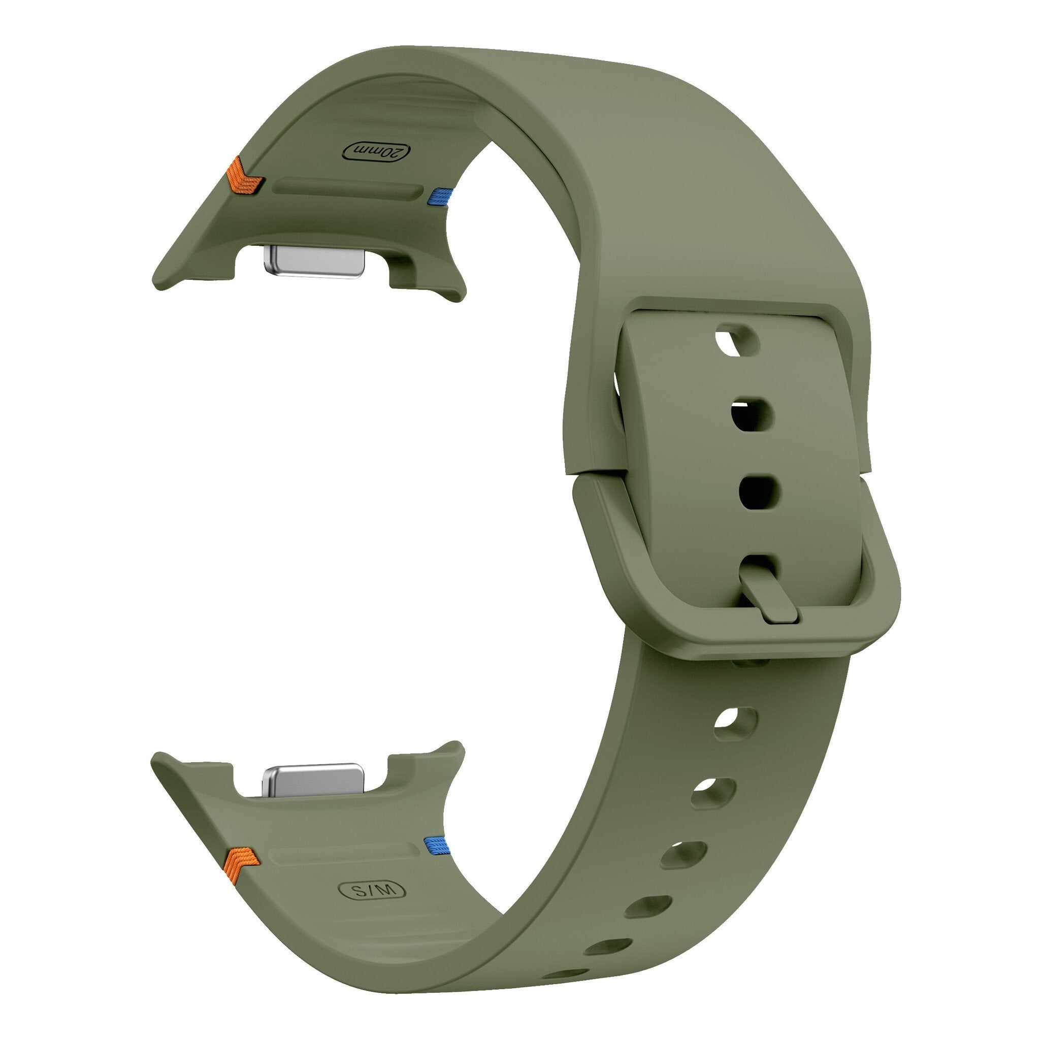 Samsung Galaxy Watch 8 - 44mm Silicone Strap (Army Green)