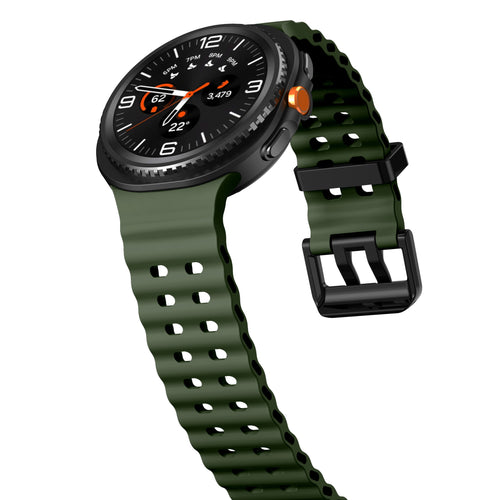 Samsung Galaxy Watch 8 - 44mm Ocean Armband (Olivgrün)