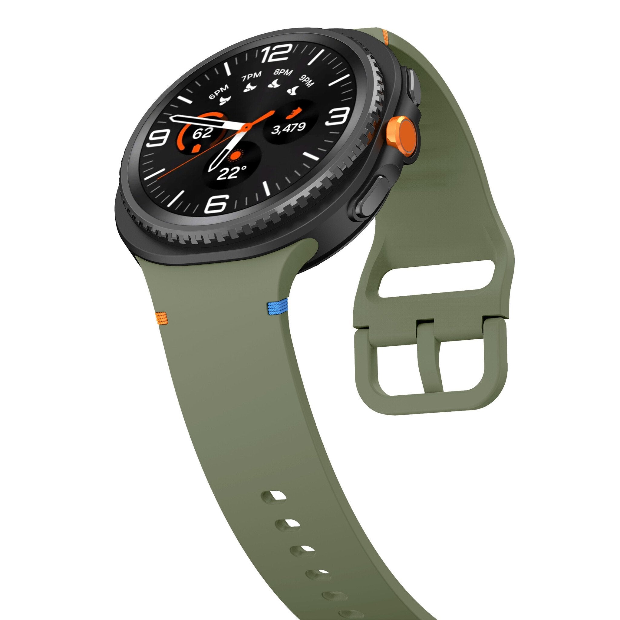 Samsung Galaxy Watch 8 - 40mm Silicone Strap (Army Green)