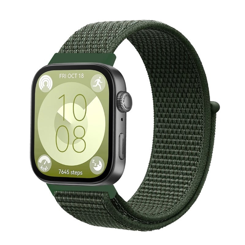 Correa nylon Classic Huawei Watch Fit 4 Pro (verde oscuro)