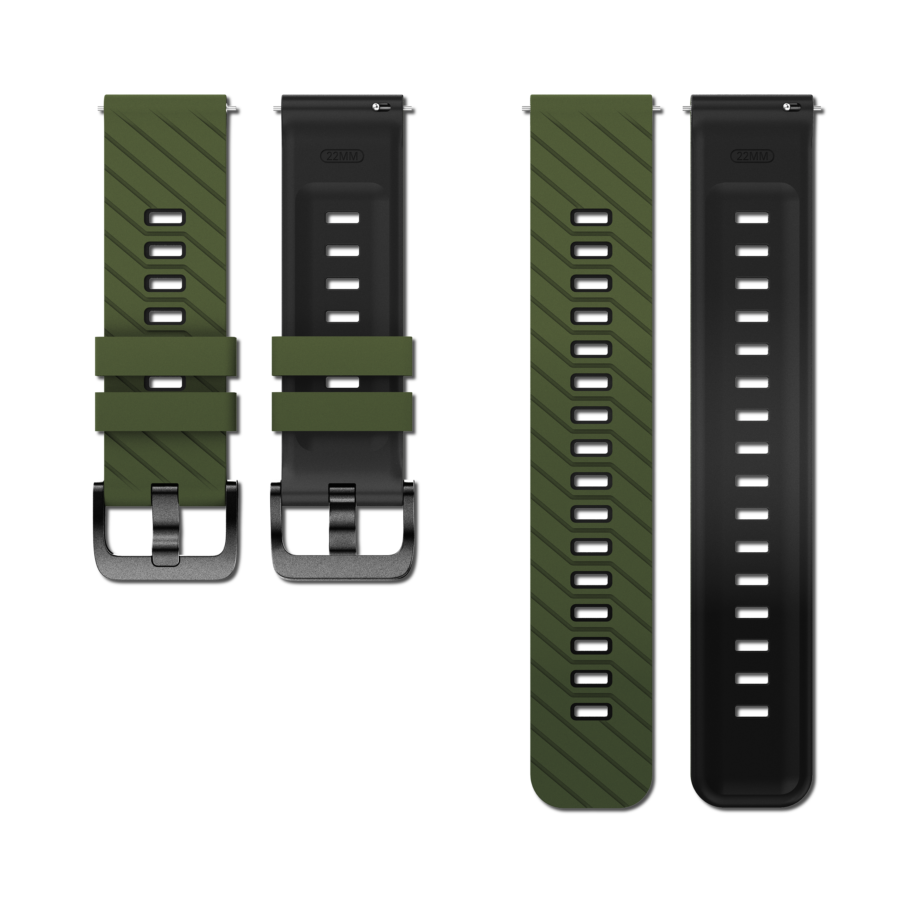 Amazfit Balance Twill Sport Strap (Green/Black)