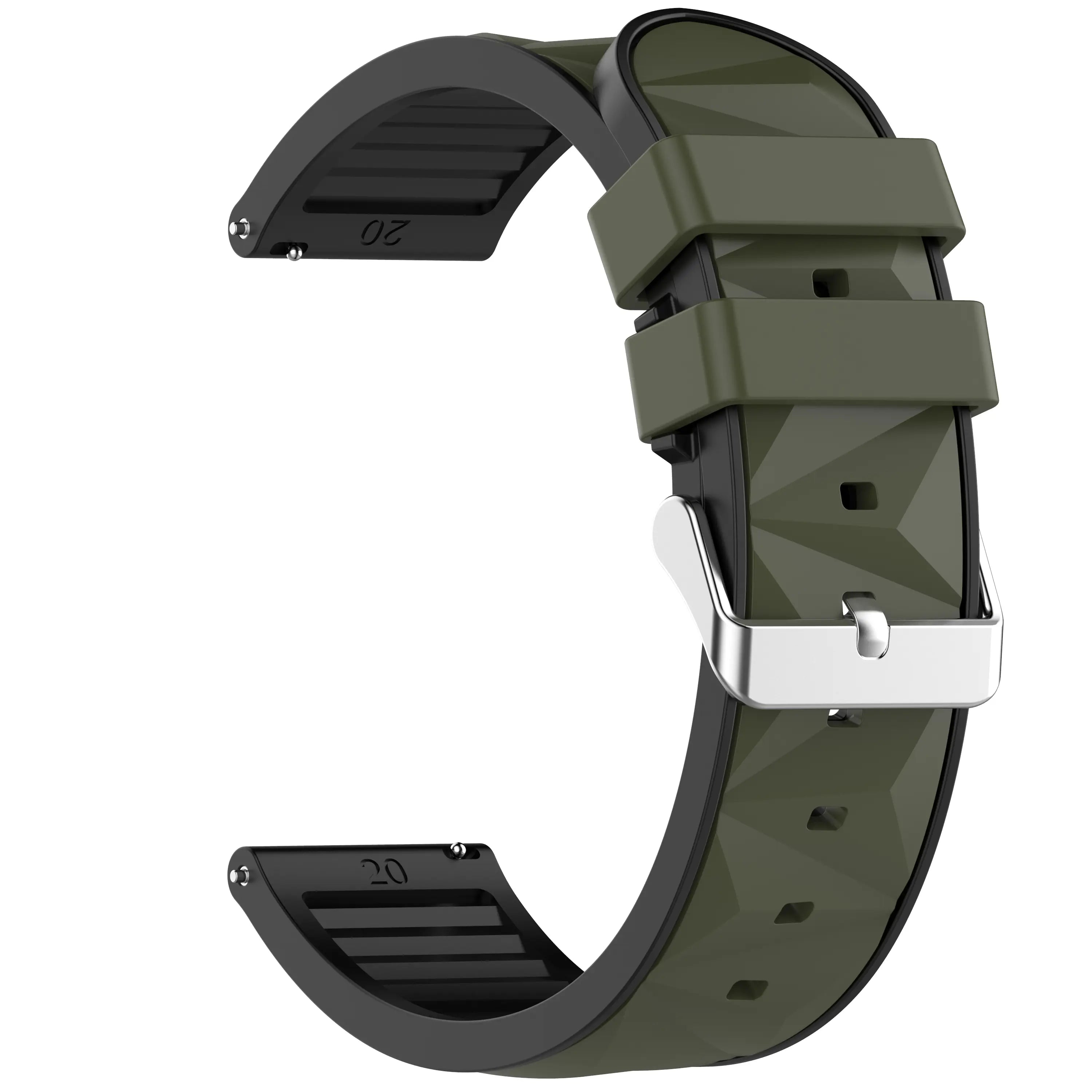 Coros Pace 3 Diamond Sportarmband (Armeegrün/Schwarz)