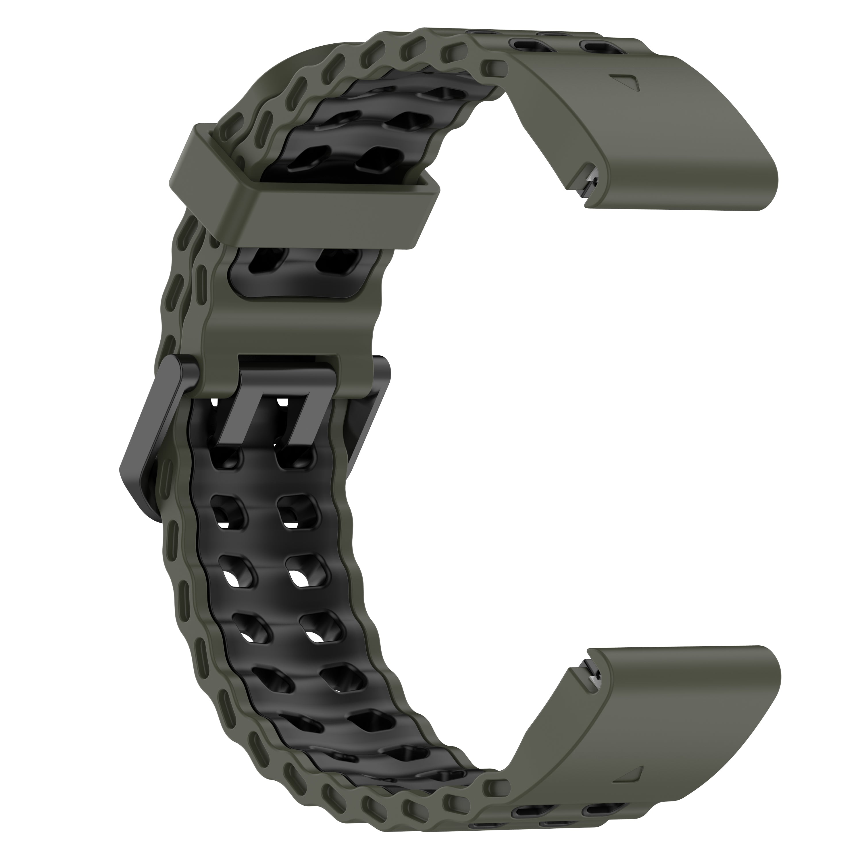 Garmin Tactix 7 Wave Sport Strap (Green/Black)