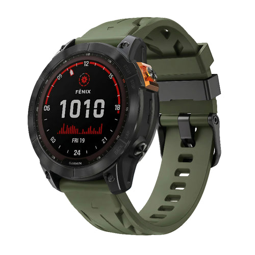 Garmin D2 Mach 2 - 47mm Race Silicone Strap (Army Green)