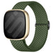 Fitbit Versa 3 verstelbaar geweven bandje (legergroen)