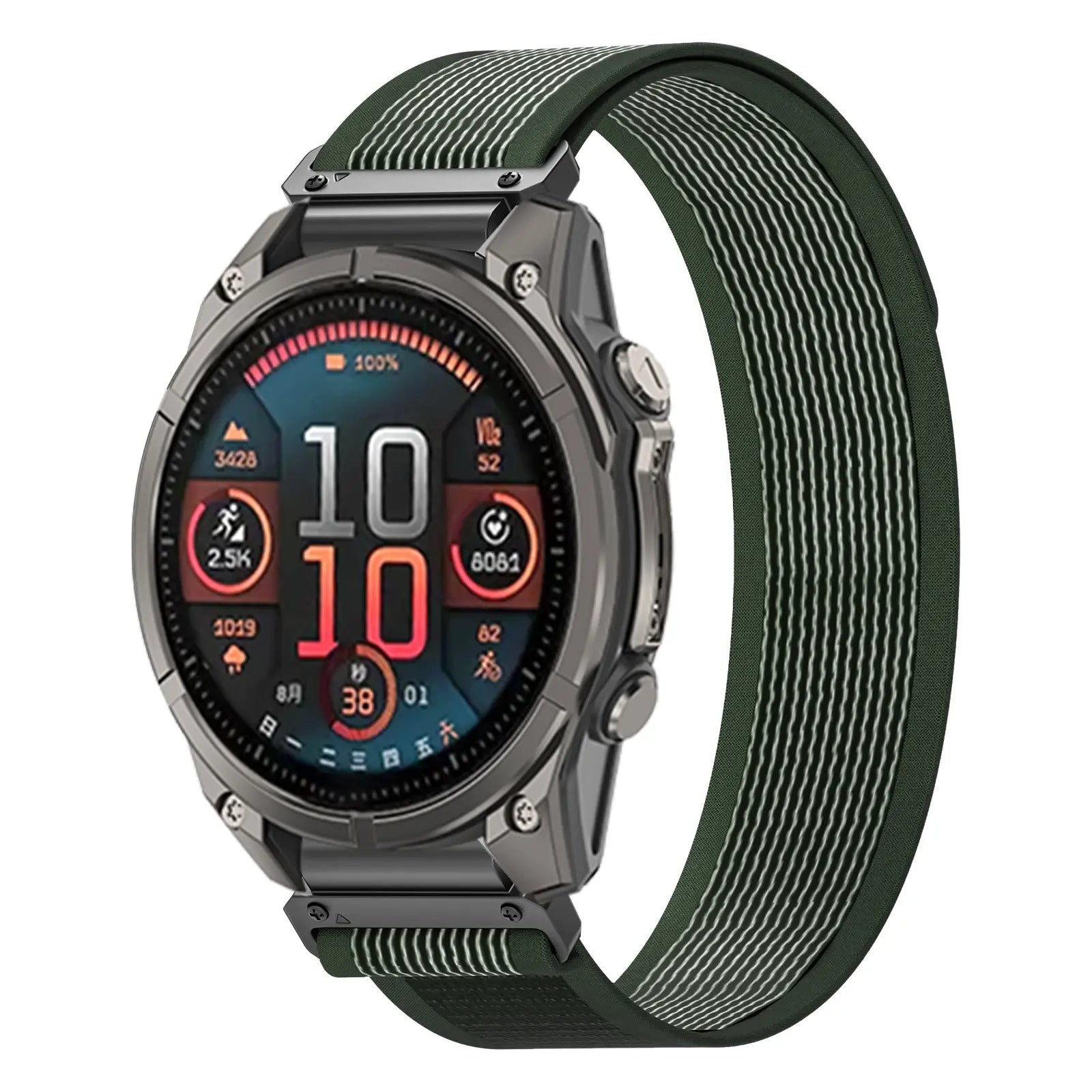 Garmin Tactix 7 Pro Premium Trail Loop Armband (Armeegrün)
