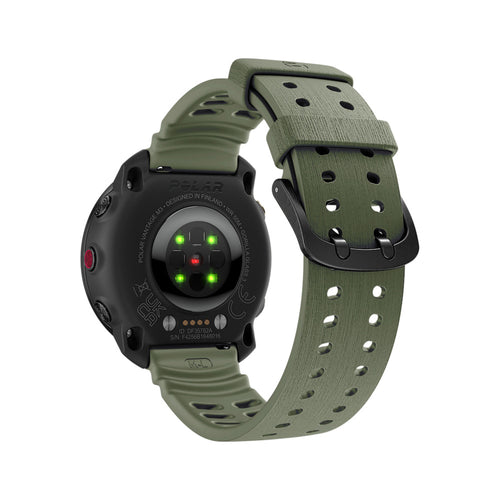 Polar Grit X Pro Silicone Grain Strap (Army Green)
