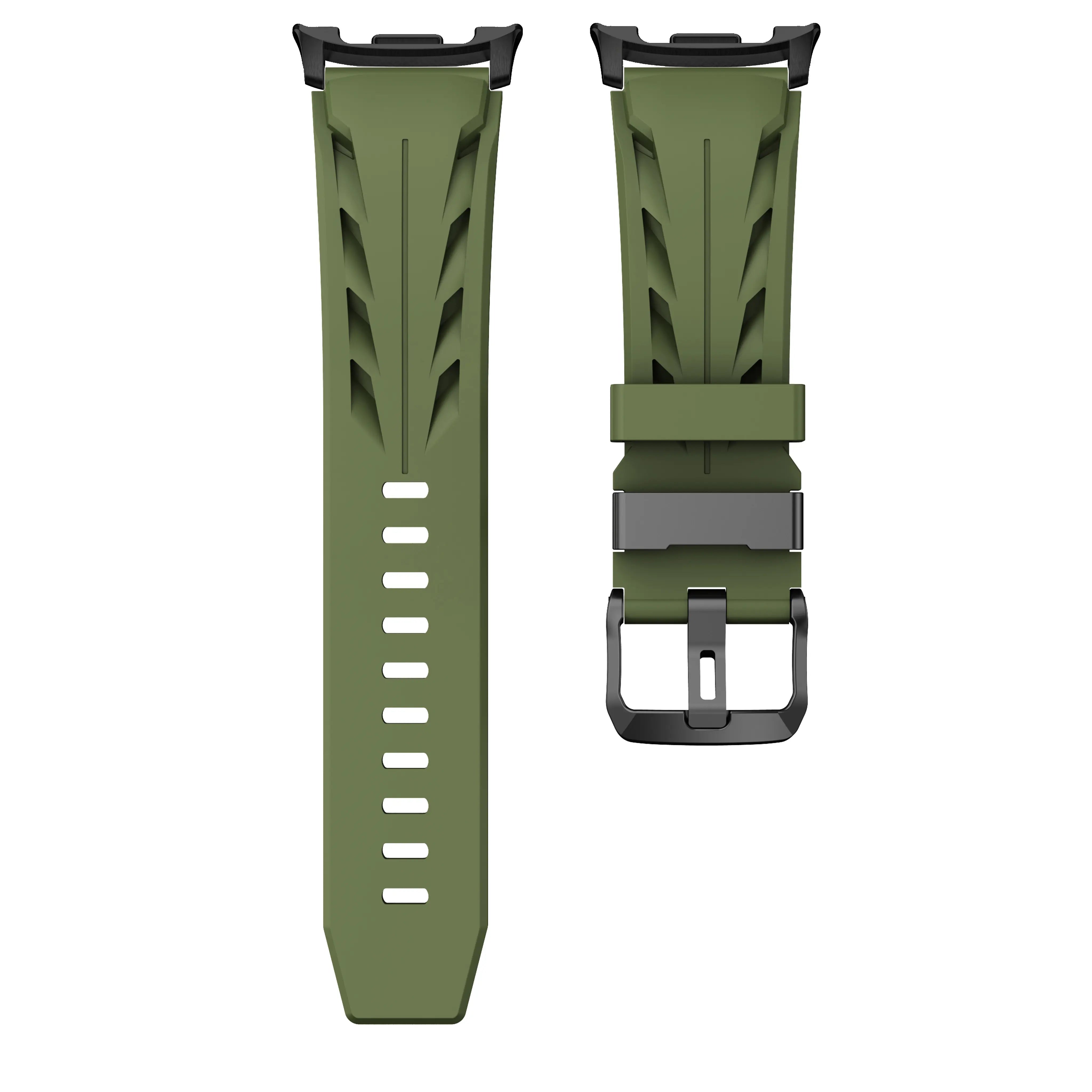 Correa silicona race Samsung Galaxy Watch 8 Classic (verde militar)