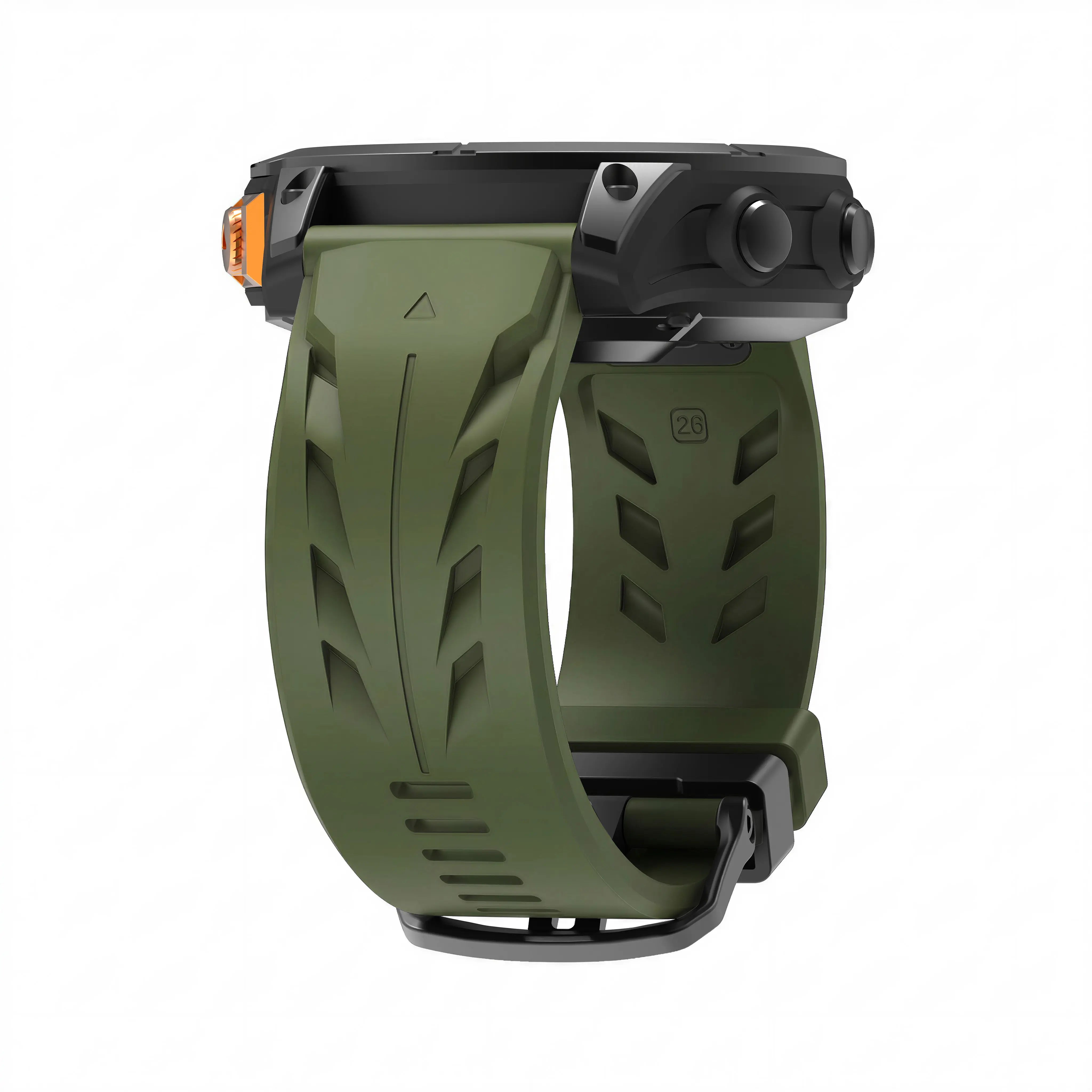 Garmin D2 Mach 2 - 47mm Race Silicone Strap (Army Green)