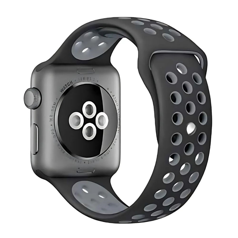 Correa Apple Watch deportiva (negra/gris)