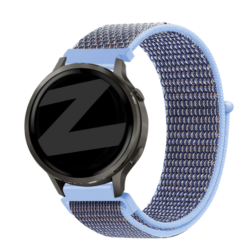 Bandz Garmin Bounce 2 Nylon Loop Armband (Azurblau)