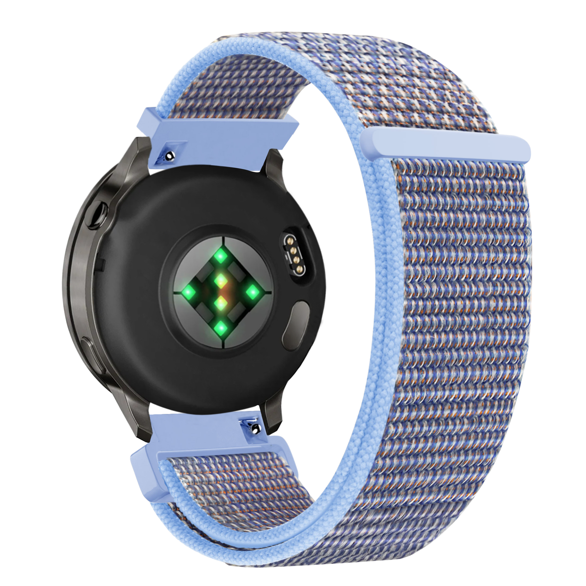 Bandz Garmin Bounce 2 Nylon Loop Armband (Azurblau)