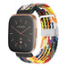 Fitbit Versa / Versa 2 geflochtenes Armband (Bunt)
