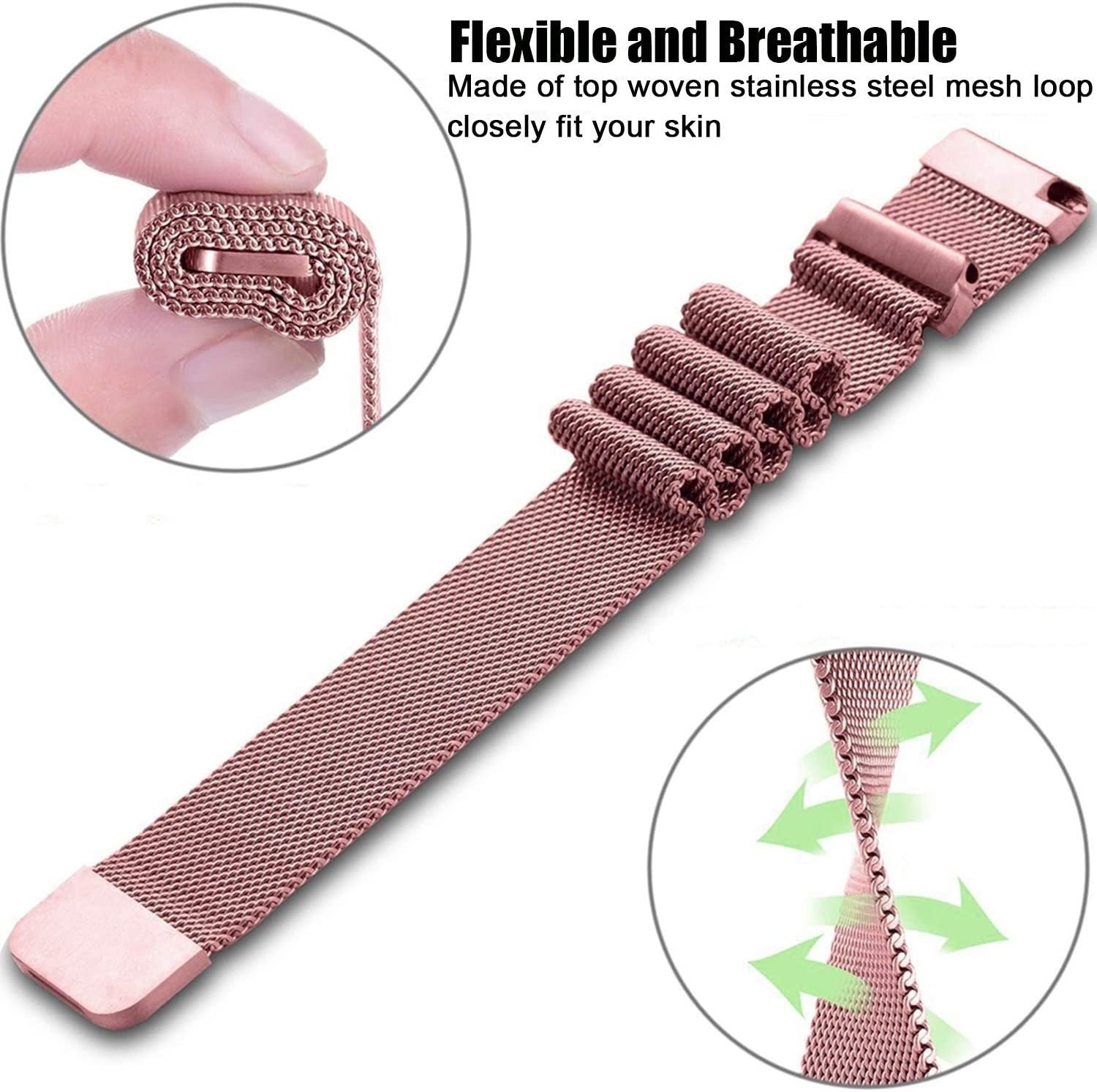 Garmin Venu 4 - 45mm Milanese Strap (Pink)