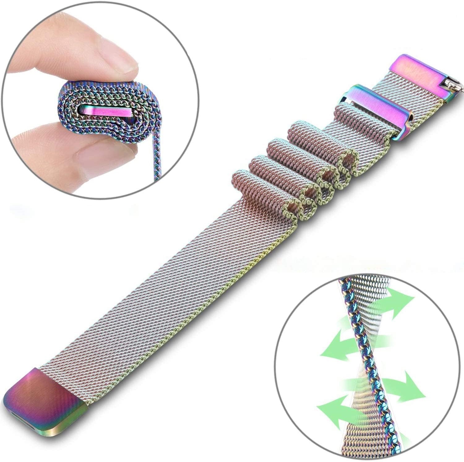 Garmin Venu SQ 2 Milanese Strap (Pearlescent)