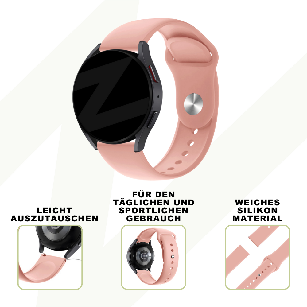Bandz Coros Apex 42mm Sport Strap 'Deluxe' (Bright Pink)