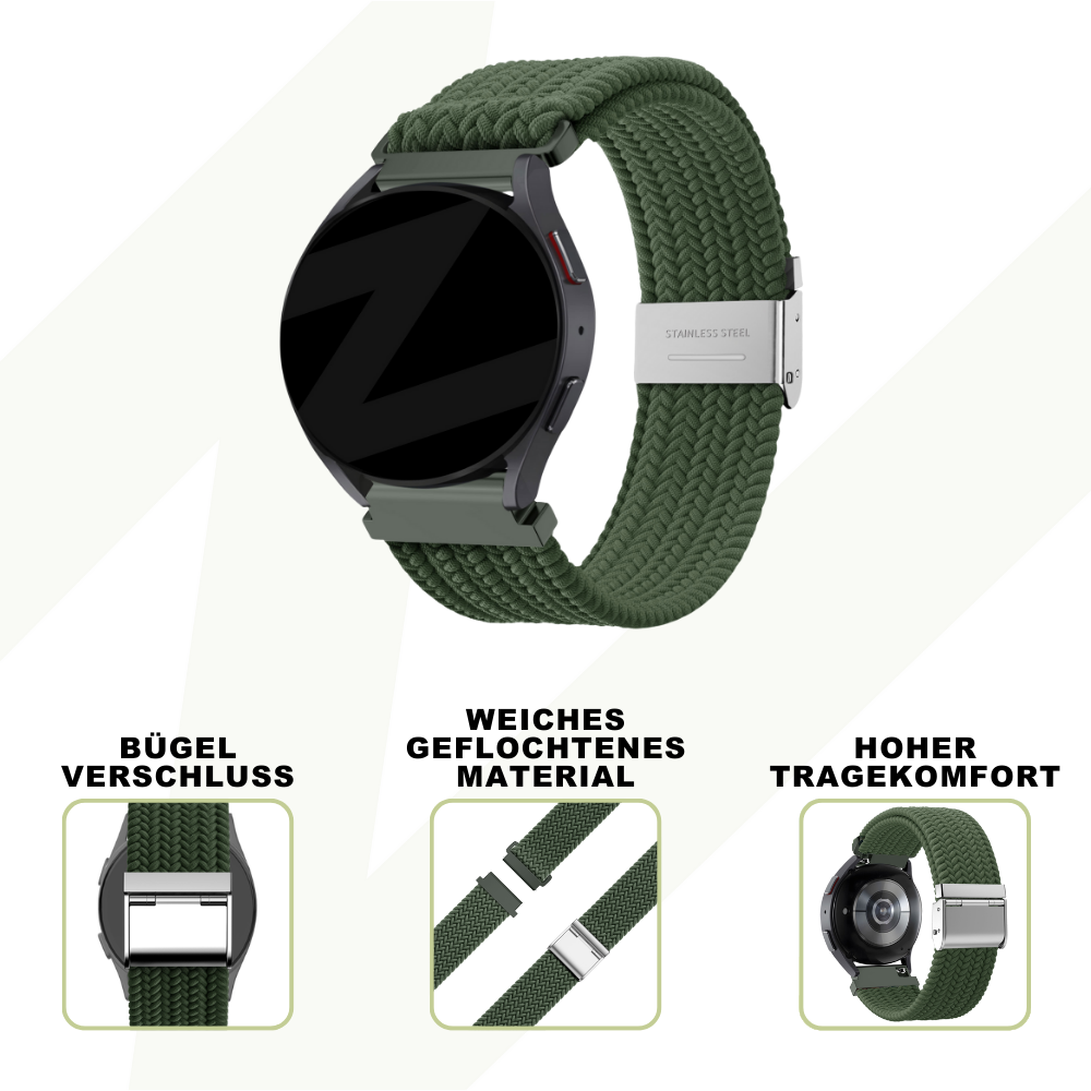 Bandz Correa nylon tejida Suunto Vertical (oliva verde)