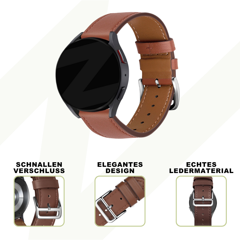 Bandz Suunto Vertical Leather Strap 'Deluxe' (Brown)